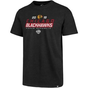 47 Chicago Blackhawks '47 CLUB TEE Pánské triko, Černá,Mix, velikost XL