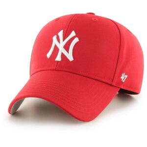 47 MLB NEW YORK YANKEES RAISED BASIC MVP Klubová kšiltovka, červená, velikost
