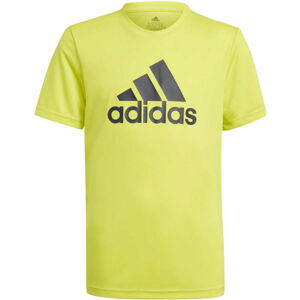 adidas BL TEE Chlapecké triko, Žlutá,Černá, velikost
