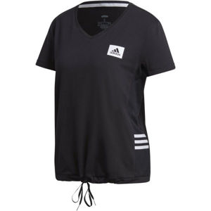 adidas D2M MO T Dámské sportovní tričko, Černá,Bílá, velikost