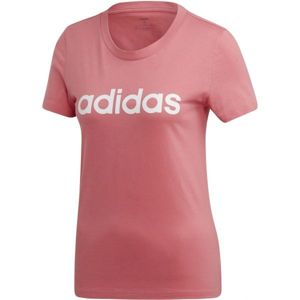 adidas ESSENTIALS LINEAR SLIM TEE růžová L - Dámské tričko