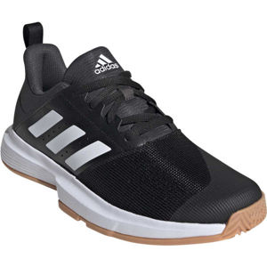 adidas ESSENCE Pánská indoorová obuv, Černá,Bílá, velikost 8