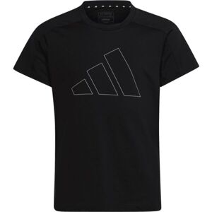 adidas TR-ES BL T Dívčí tričko, černá, velikost 152