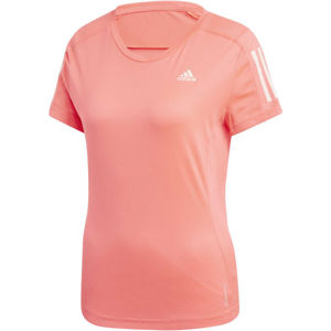 adidas OWN THE RUN TEE růžová XL - Dámské běžecké tričko