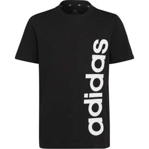 adidas U LIN TEE Chlapecké tričko, černá, velikost 140