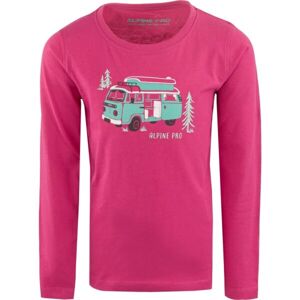 ALPINE PRO ACEFO Dětské triko, růžová, velikost 128-134