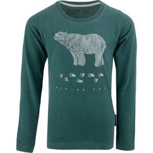 ALPINE PRO GRESO Dětské triko, zelená, velikost 104-110