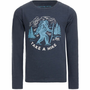 ALPINE PRO BASTO Chlapecké triko, tmavě modrá, veľkosť 128-134