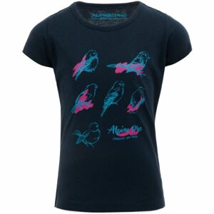 ALPINE PRO GANSTO Dívčí tričko, tmavě modrá, veľkosť 104-110