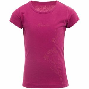 ALPINE PRO GANSTO Dívčí tričko, růžová, veľkosť 128-134