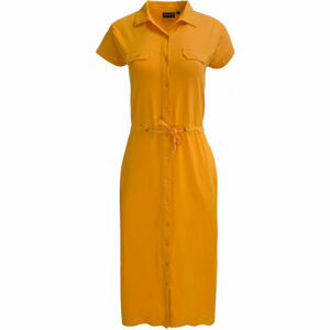 ALPINE PRO MELIFA Dámské šaty, žlutá, velikost L