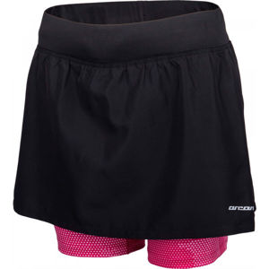 Arcore ARIANA Dámské běžecké šortky se sukní, černá, velikost M
