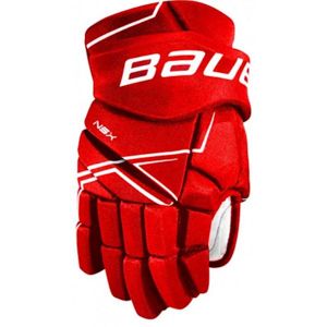 Bauer NSX GLOVES SR červená 14 - Hokejové rukavice