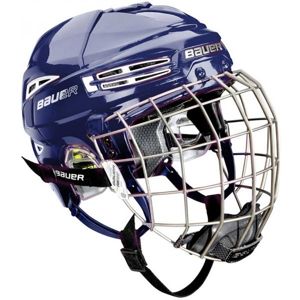 Bauer RE-AKT 100 YTH COMBO Dětská hokejová helma s mřížkou, tmavě modrá, velikost