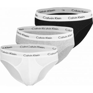 Calvin Klein 3 PACK HIP BRIEF černá L - Pánské slipy