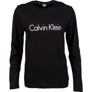 Calvin Klein L/S CREW NECK černá S - Dámské triko