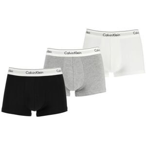 Calvin Klein MODERN CTN STRETCH-TRUNK 3PK Pánské boxerky, černá, velikost S