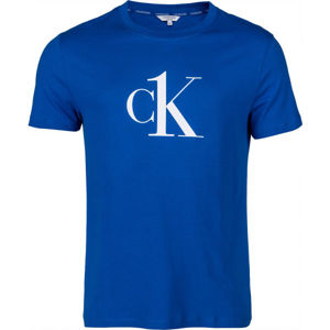 Calvin Klein RELAXED CREW TEE Pánské tričko, modrá, velikost M