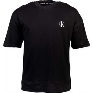Calvin Klein S/S CREW NECK Pánské tričko, Tmavě modrá,Bílá, velikost XL
