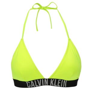 Calvin Klein STRING SIDE TIE Dámský horní díl plavek, reflexní neon, veľkosť XS