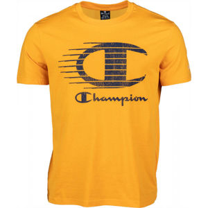 Champion CREWNECK T-SHIRT žlutá L - Pánské tričko