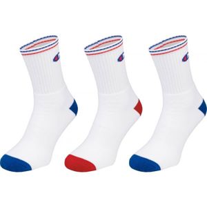 Champion CREW SOCKS PERFORMANCE X3 Unisex ponožky, bílá, velikost 43/46