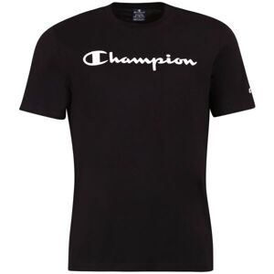 Champion CREWNECK LOGO T-SHIRT Pánské tričko, tmavě šedá, veľkosť S