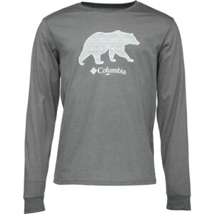 Columbia CSC™ SEASONAL LOGO LS Pánské tričko, tmavě šedá, velikost XL