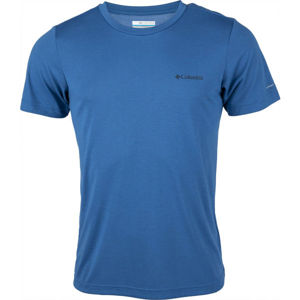 Columbia MAXTRAIL™ SS LOGO TEE modrá S - Pánské triko
