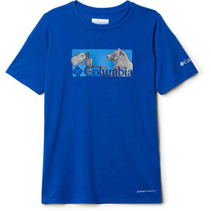 Columbia RANCO LAKE SHORT SLEEVE TEE modrá L - Dětské triko