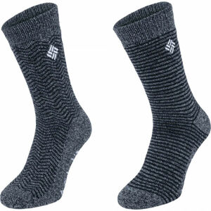 Columbia THERMAL 2P Pánské ponožky, Tmavě šedá,Černá,Bílá, velikost