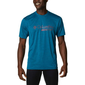 Columbia TRINITY TRAIL GRAPHIC TEE Pánské sportovní triko, Tmavě šedá,Šedá,Růžová, velikost M
