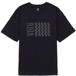Converse VLTG OVERSIZED SHORT SLEEVE T-SHIRT černá M - Dámské tričko