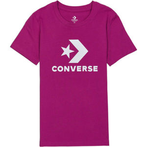 Converse STAR CHEVRON TEE Dámské tričko, vínová, velikost S