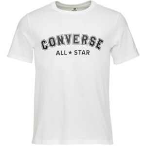 Converse CLASSIC FIT ALL STAR SINGLE SCREEN PRINT TEE Unisexové tričko, bílá, velikost
