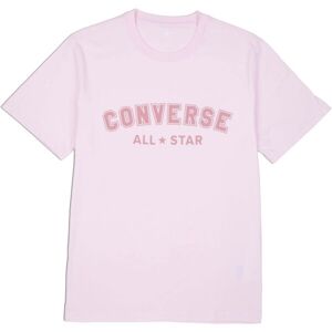 Converse CLASSIC FIT ALL STAR SINGLE SCREEN PRINT TEE Unisexové tričko, růžová, velikost S