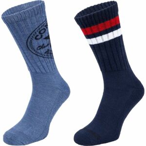 Converse MENS FASHION CREW 2PP Pánské ponožky, tmavě modrá, velikost