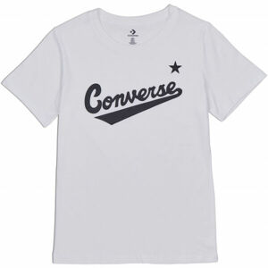 Converse SCRIPTED WORDMARK TEE Dámské tričko, Bílá,Černá, velikost