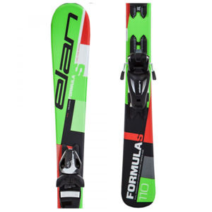 Elan FORMULA S QS + EL 4.5 Dětské sjezdové lyže, zelená, veľkosť 110