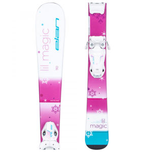Elan LIL MAGIC + EL 4.5 GW AC Dívčí sjezdové lyže, růžová, veľkosť 100