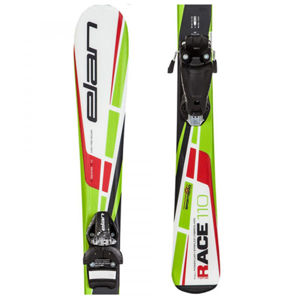 Elan RACE PRO SPORT + EL4.5 130 cm Dětské sjezdové lyže, bílá, veľkosť 130
