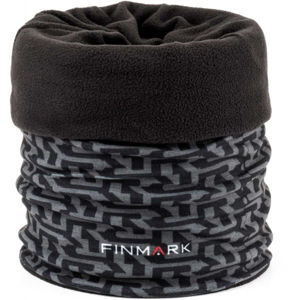 Finmark MULTIFUNKČNÍ ŠÁTEK Multifunkční šátek s fleecem, Černá,Tmavě šedá,Bílá, velikost