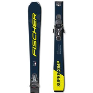 Fischer RC4 SUPERCOMP + RS 9 GW SLR Sjezdové lyže, tmavě modrá, velikost 165