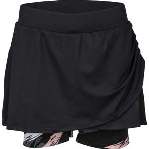 Fitforce LENA Dámská fitness sukně 2v1, černá, velikost S