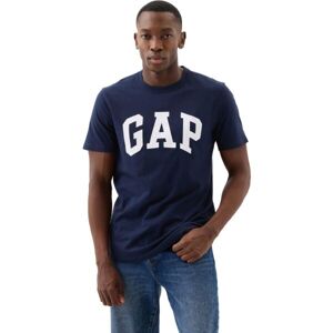 GAP BASIC LOGO Pánské tričko, tmavě modrá, velikost