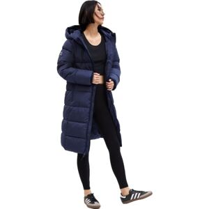 GAP MAXI LOGO Dámský prošívaný kabát, tmavě modrá, veľkosť XS