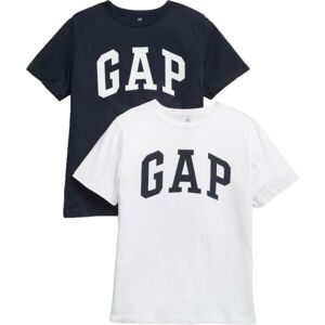 GAP 2PK SHORT SLEEVES LOGO Chlapecké tričko, bílá, veľkosť XL