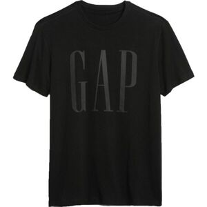 GAP CORP LOGO Pánské tričko, černá, veľkosť XXL