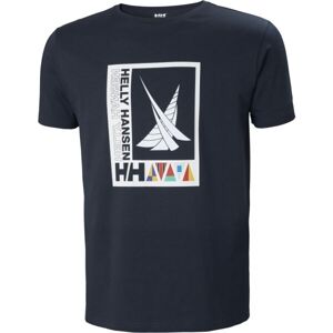 Helly Hansen SHORELINE T-SHIRT 2.0 Pánské triko, tmavě modrá, velikost XXL