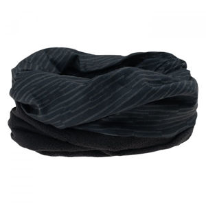 Hi-Tec RITTEM Multifunkční šátek s fleecem, Černá,Tmavě šedá, velikost